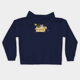 Cat hoarding Kids Hoodie